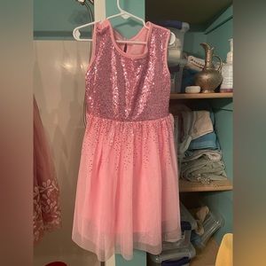 Sequin pink dress